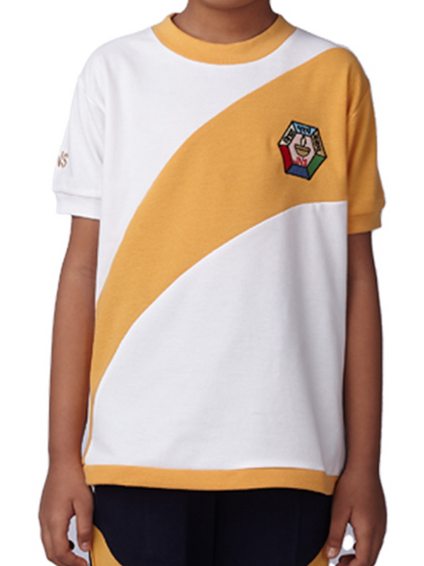 Jamnabhai Girls Yellow T-Shirt