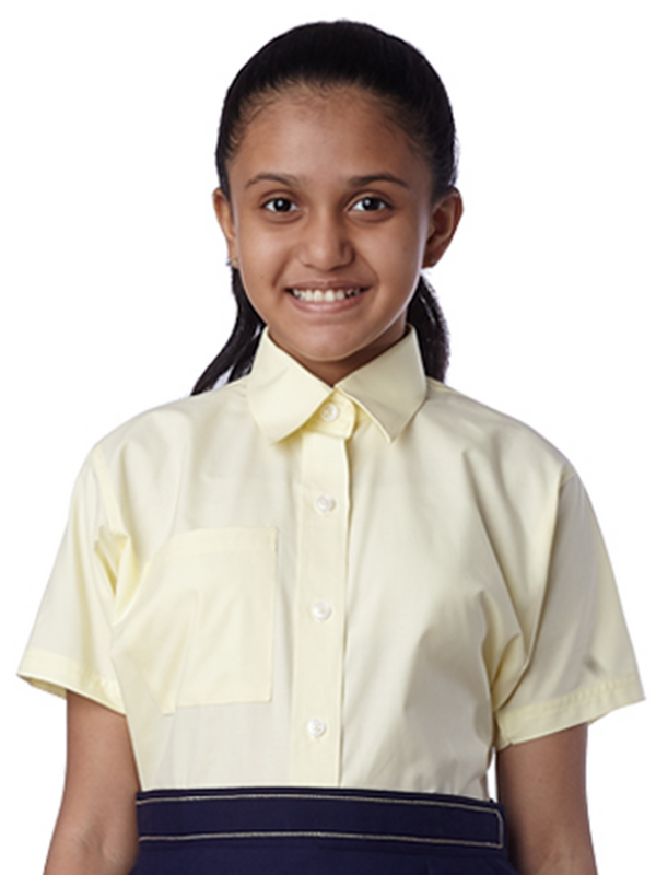 Maneckji Girls Lemon Yellow Shirt