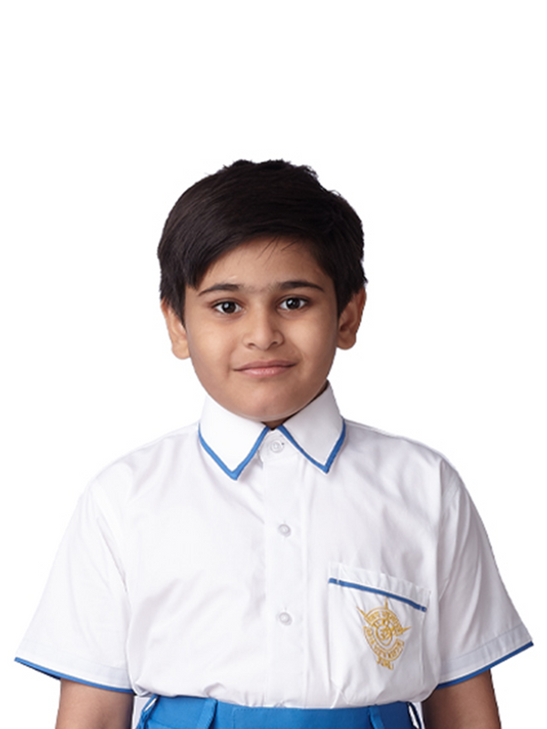 Arya Vidya Yellow Logo Boys Shirt